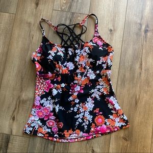 Island Escape Tankini - removable push-up pads